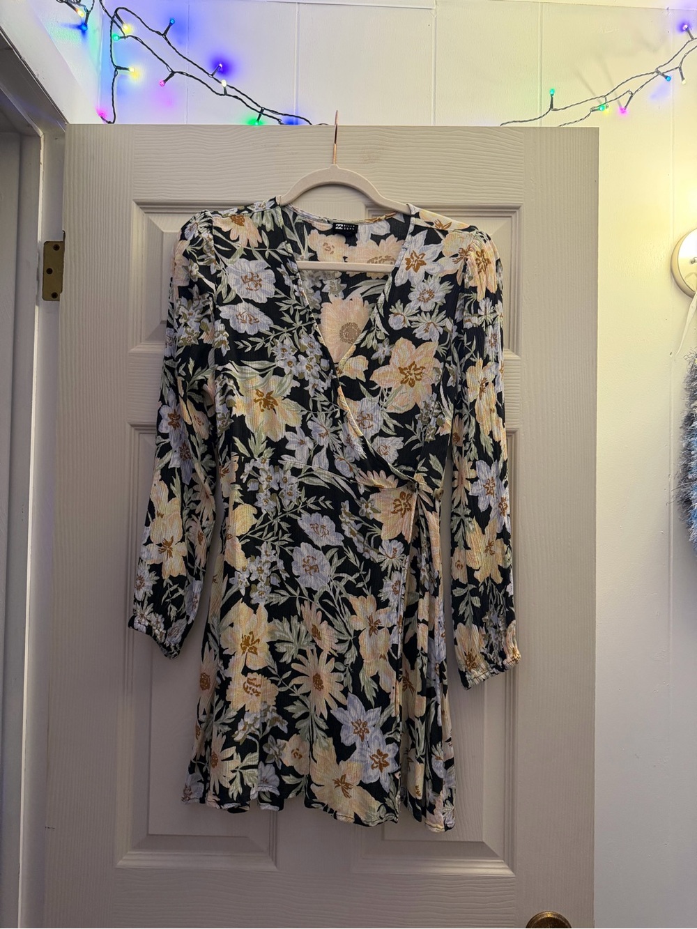 Billabong Floral Wrap Mini Dress